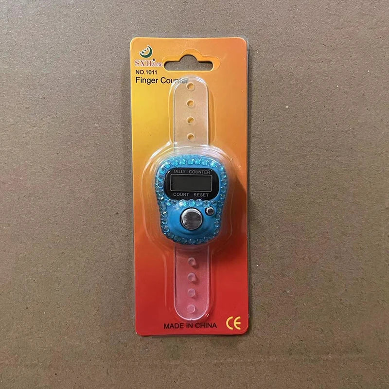Electronic Finger Counter Ring Click Portable Resettable Digital Qme A1
