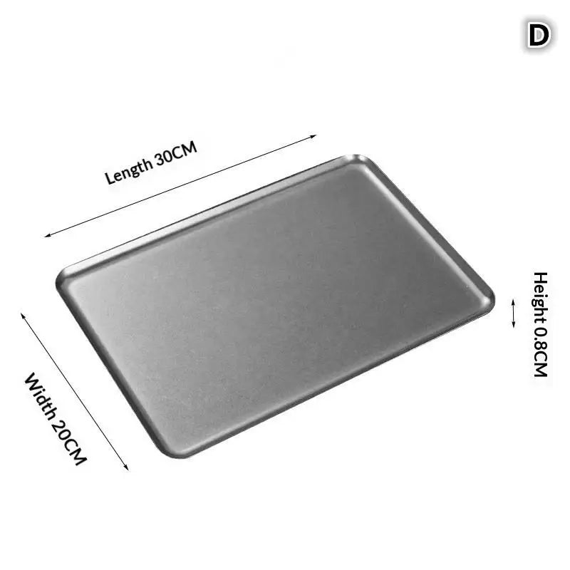 Vintage 304 Stainless Steel Snowflake Silver Square Tray Round Edge Qme D