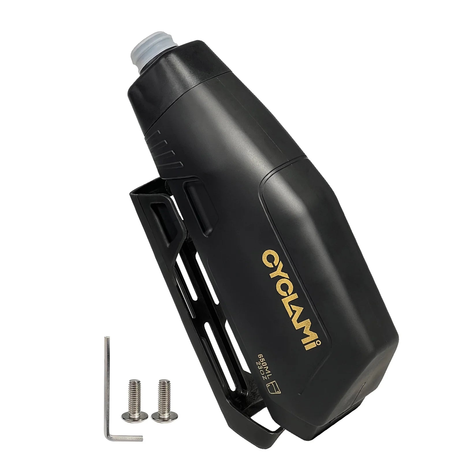 650ml Down Tube Riding Water Kettle Squeeze To Drink Design Outdoor Sports Water Bottle for Sports Outdoor MTB Road Cycling Qme black