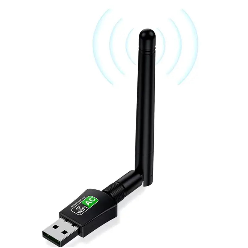 Usb Wireless Network Adapter AC1200 Wifi Receiver Desktop Computers Qme one size A8