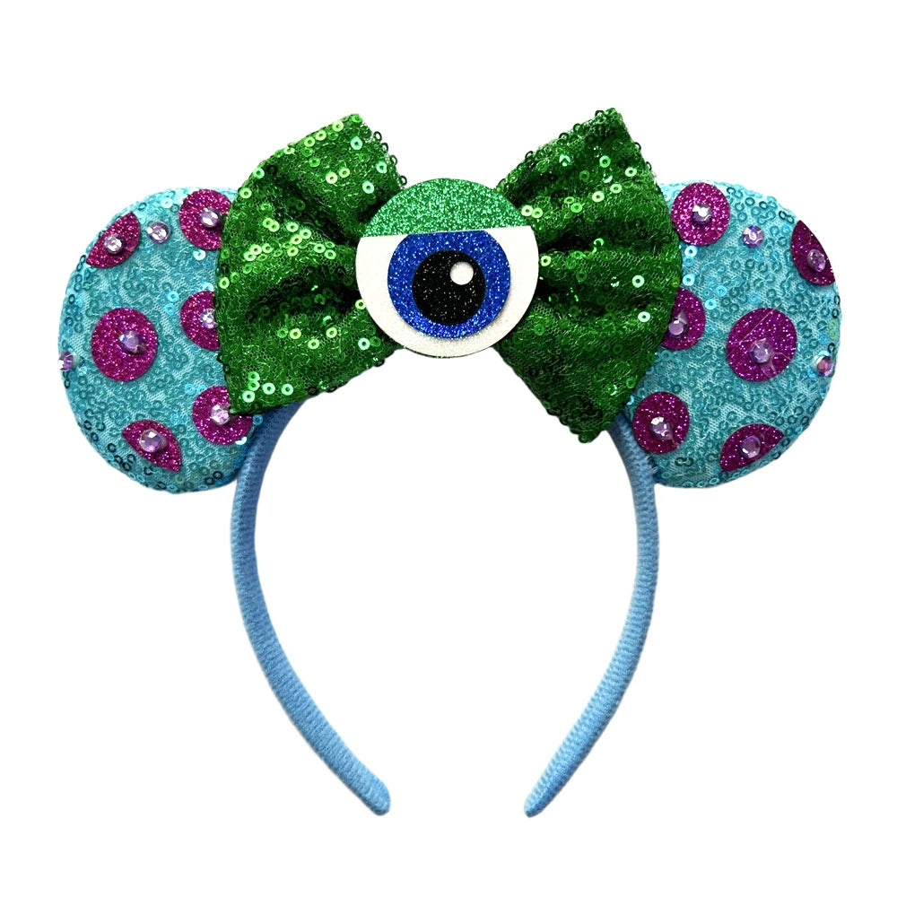 NEW Sullivan Mickey Ears Headband Monster Inc Minnie Mouse Hairband Women Cartoon Character Cosplay Hair Accessories Kids Party Qme Headband 3