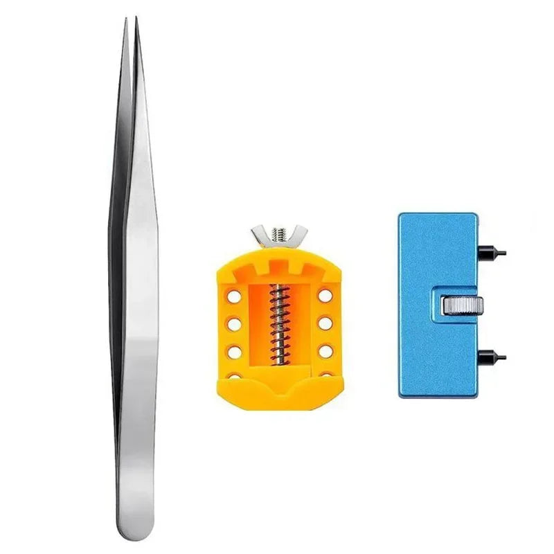 Watch Back Press Tool Set Nylon Prevent Slip Fitting Dies Nylon Watch Case Closer Watch Repair Tool Kit for Watchmaker 12pcs Qme 0092-3PACK