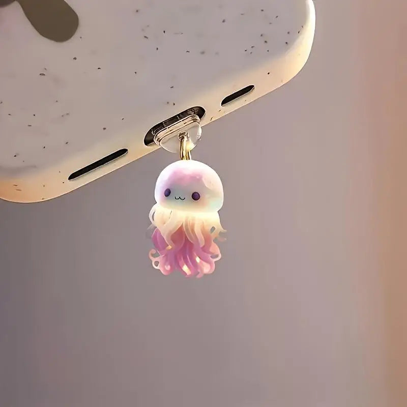 Acrylic Flat Animal 2D Dust Plug Pendant Iphone Type-c Connectors Qme iPhone C