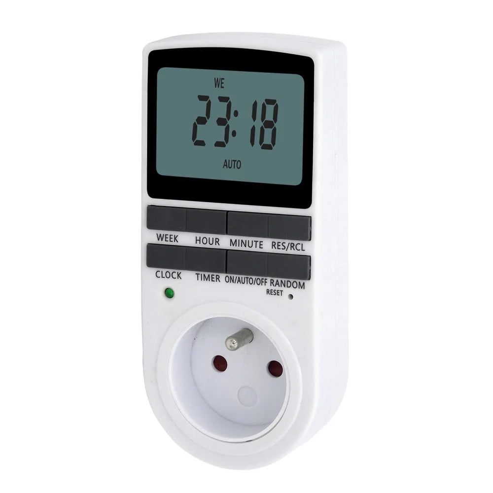 Digital Timer Switch Electronic 12 24 Hour Programmable Timing Socket Qme