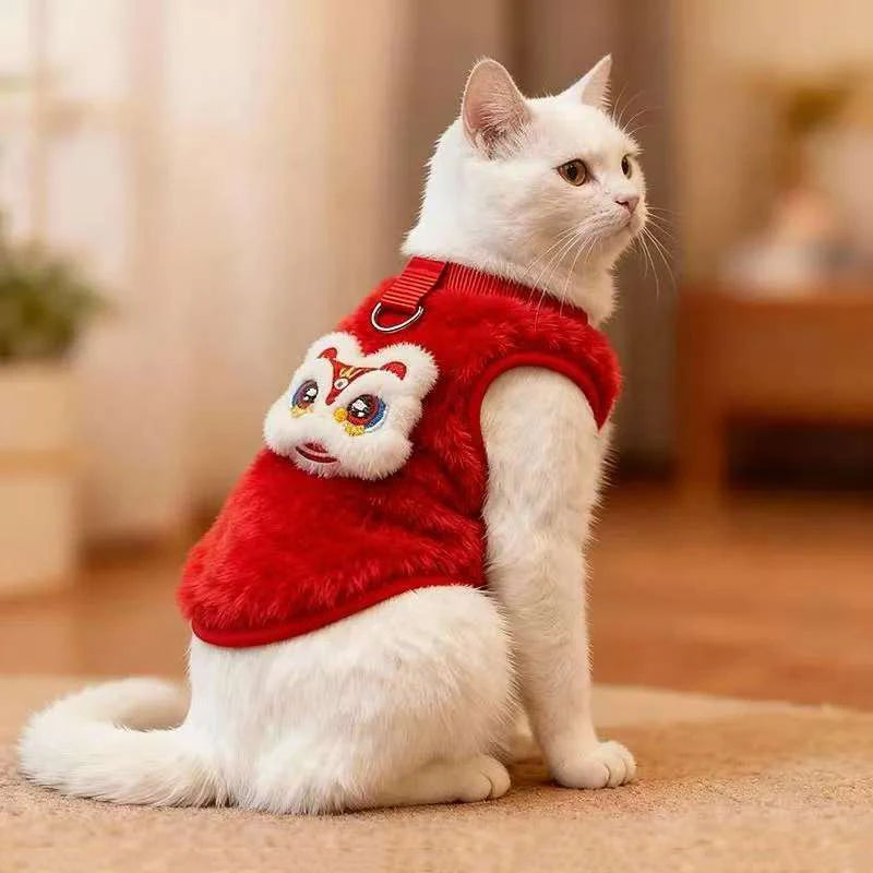 Anti-shedding Pet Sweater Coat Cats Dogs Comfortable Vests Small Qme