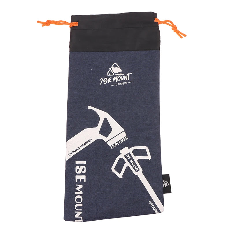 Oxford Cloth Tent Pegs Nails Storage Bag Portable Stake Bags Qme Blue