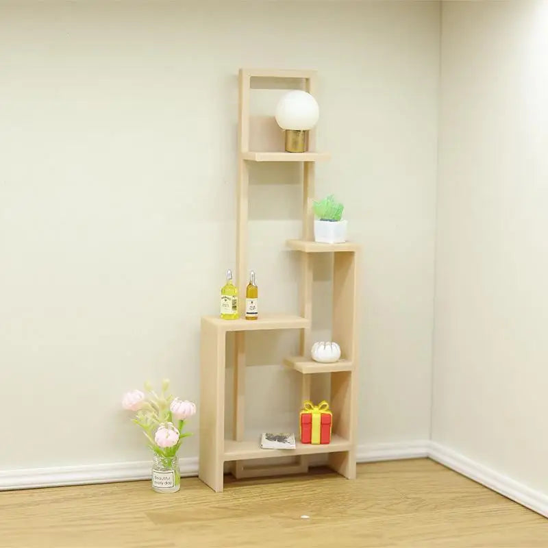 1 12 Mini Display Stand Chinese Storage Rack Model Doll House Qme