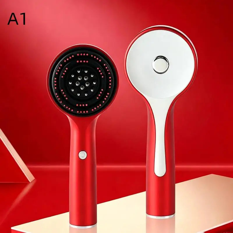 Electric Head Massage Comb Rechargeable 630nm Red Light Scalp Qme A1 USB Type-C