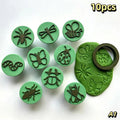 Theme Clay Stamps Cutter Butterfly Bee Design Suitable Pottery Qme A1