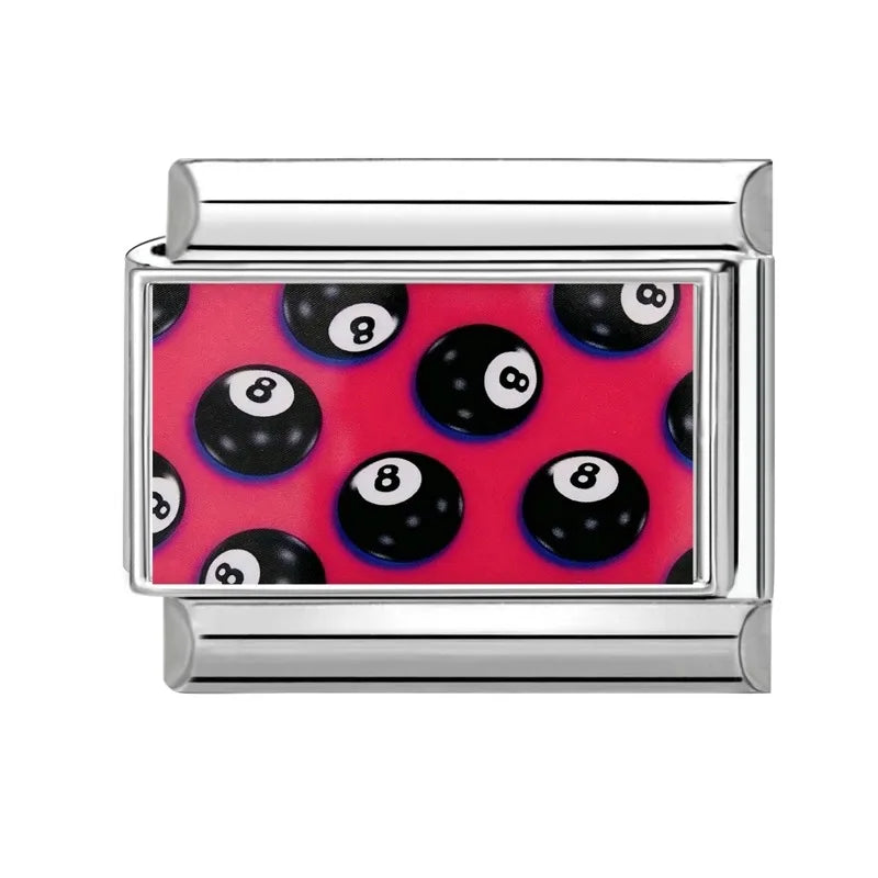 2026 Original Y2K Colorful Loving Heart Grid Flower Italian Charm Links Fit 9mm Stainless Steel Bracelet Women DIY Making Gift Qme Style 17