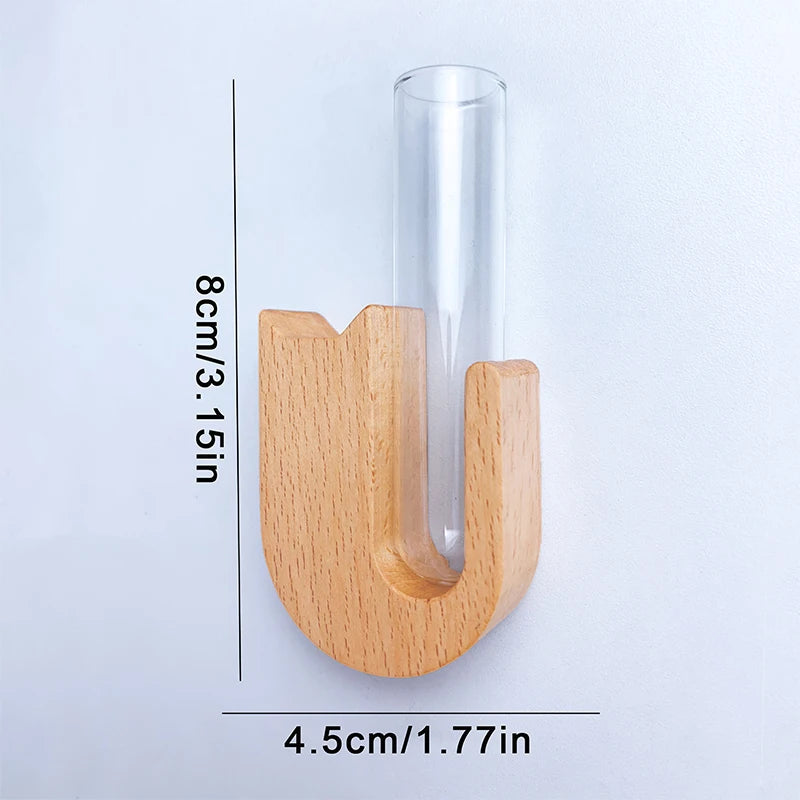 Pets Souvenir Home Decor Cat Whisker Vase Pet Fridge Magnet Wooden Qme
