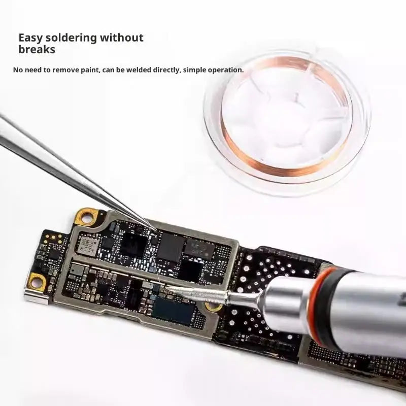 Non Insulated Copper Link Wire 0 04mmX100m Efficient Phone PCB Qme