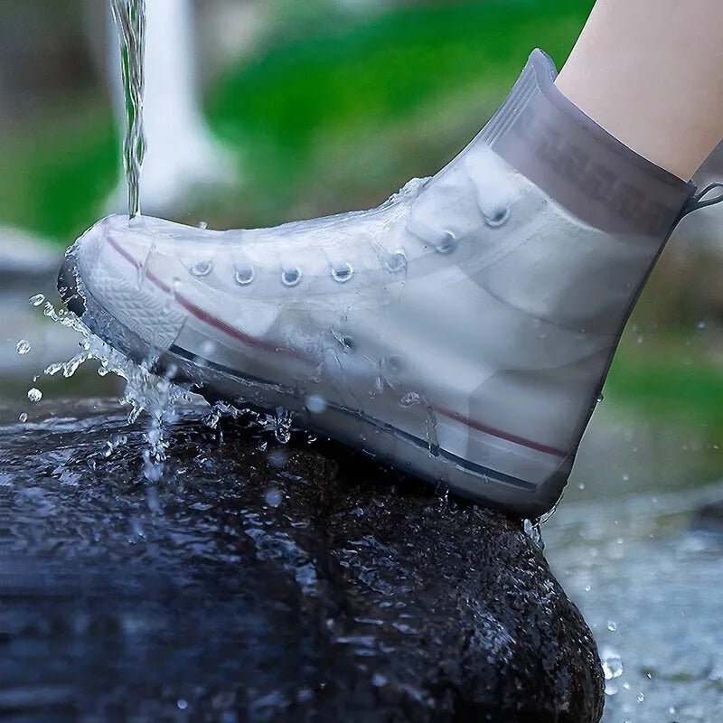 Waterproof Silicone Shoe Cover Rain Boots Non-slip Shoes Protector Qme