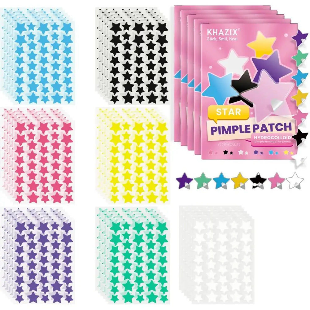 1400pcs Hydrocolloid acne patches, round acne patches, star-shaped acne patches Facial Care Acne Tool Acne Stickers Accessories Qme C CN