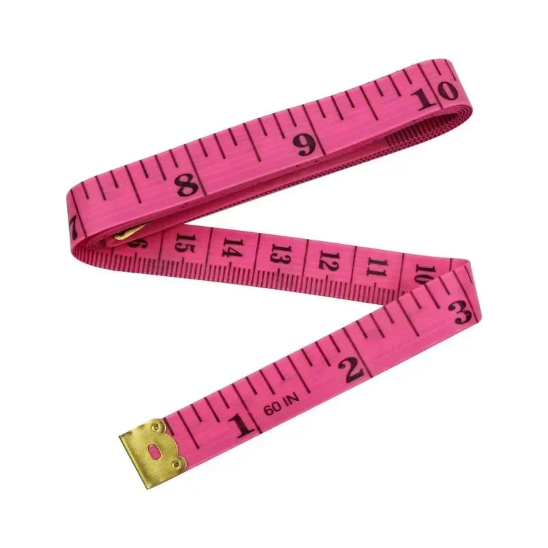 150cm/60" Body Measuring Ruler Sewing Tailor Tape Measure Centimeter Meter Sewing Measuring Tape Soft Qme 1.5mx1.3cm-rose