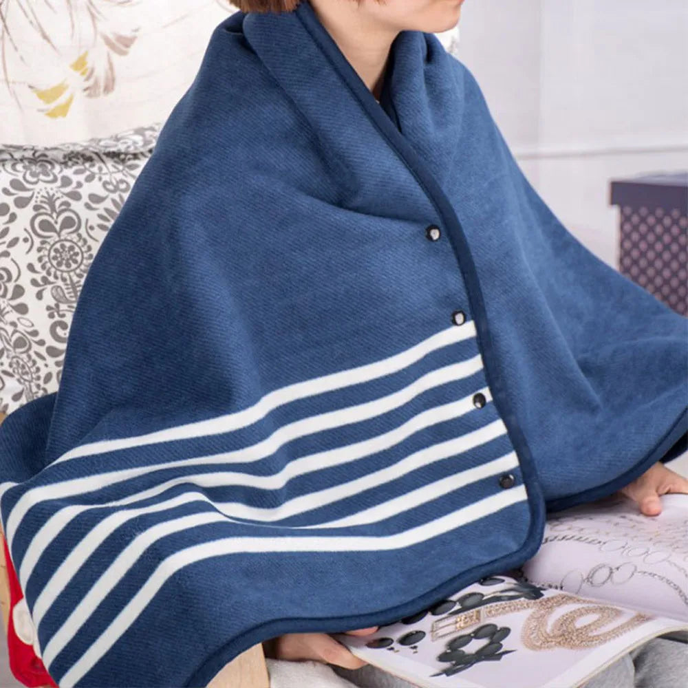 Multifunction Warm Blanket Shawl Plaid Lady Multifunction Wrap Winter Doublelayer Tartan Scarf Home Textiles Minds Blanket Qme