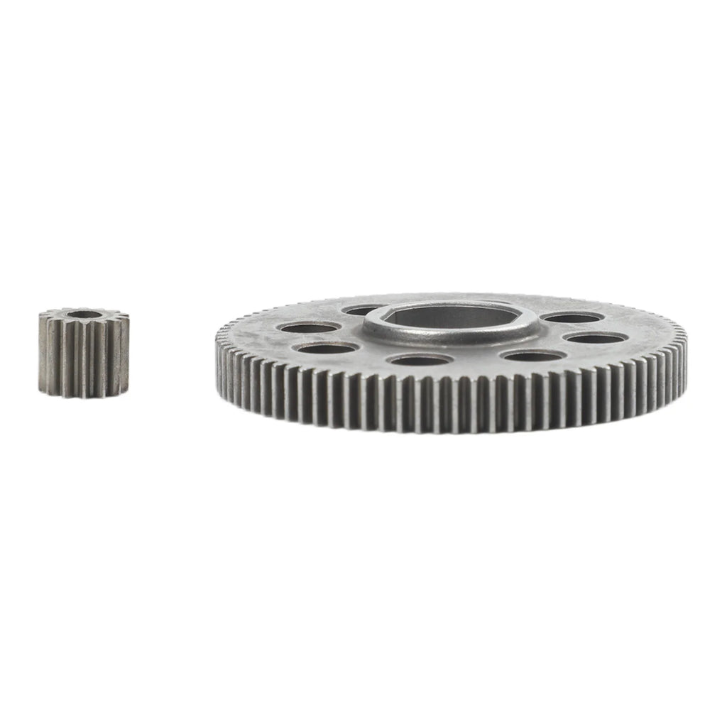2PCS Gear Assembly For 4 /6/8 Inch Lawn Trimmers And Electric Chainsaws With Square Hole 83-Tooth Large Gear 14-Tooth Small Gear Qme