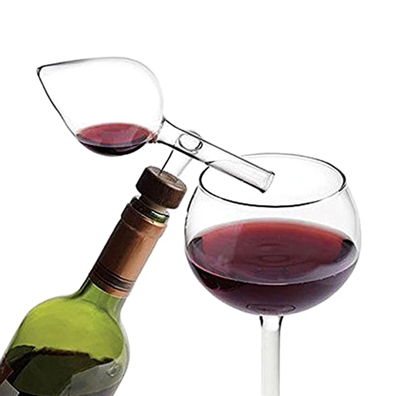 Glass Wine Aerator Peach Shape Red Wine Bottle Pourer Quick Wine Decanter Spout Professional Sobering Device Alcohol Dispenser. Qme