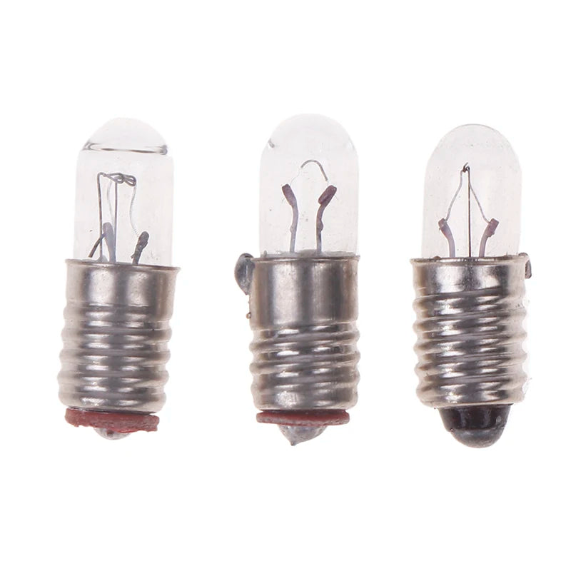 Lot Mini Indicator Light Bulb E5 Screw Mouth Miniature Lamp 6 3V 12V Qme