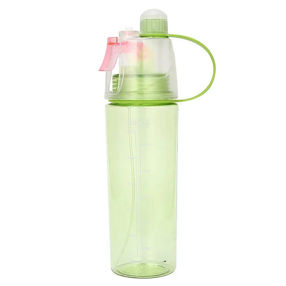 Portable Sports Spray Water Bottle Leakproof Shockproof Drinking Cup Qme Green