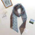 Elegant Polka Dots Long Scarf Versatile Narrow Scarves Fashionable Qme Style E