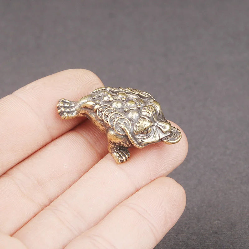 Figurine Collection Solid Mini Toad Statue Desk Decoration Antique Qme