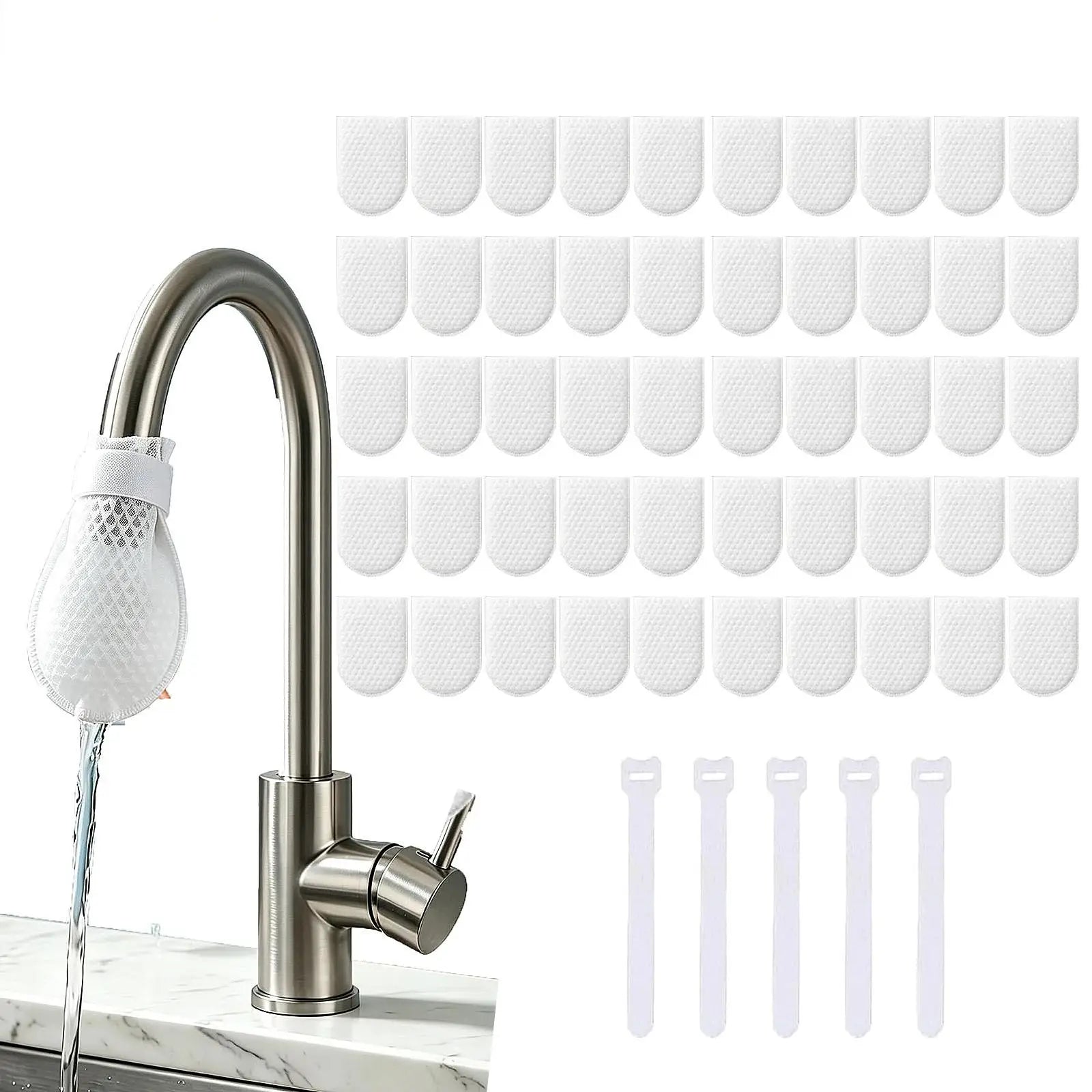 Universal Faucet Filter Cotton Anti-splash Thickened Faucet Water Filter Bag with Tap Home Water Cleaning Supplies Qme D One Size