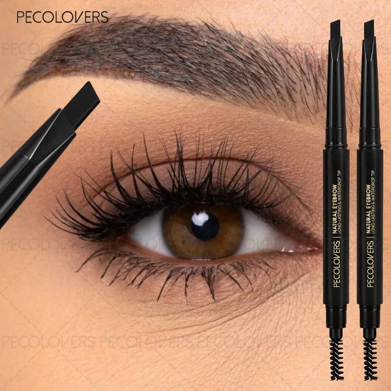 Double-ended Eyebrow Pencil Fills Gaps Eyebrows Defines Waterproof Qme