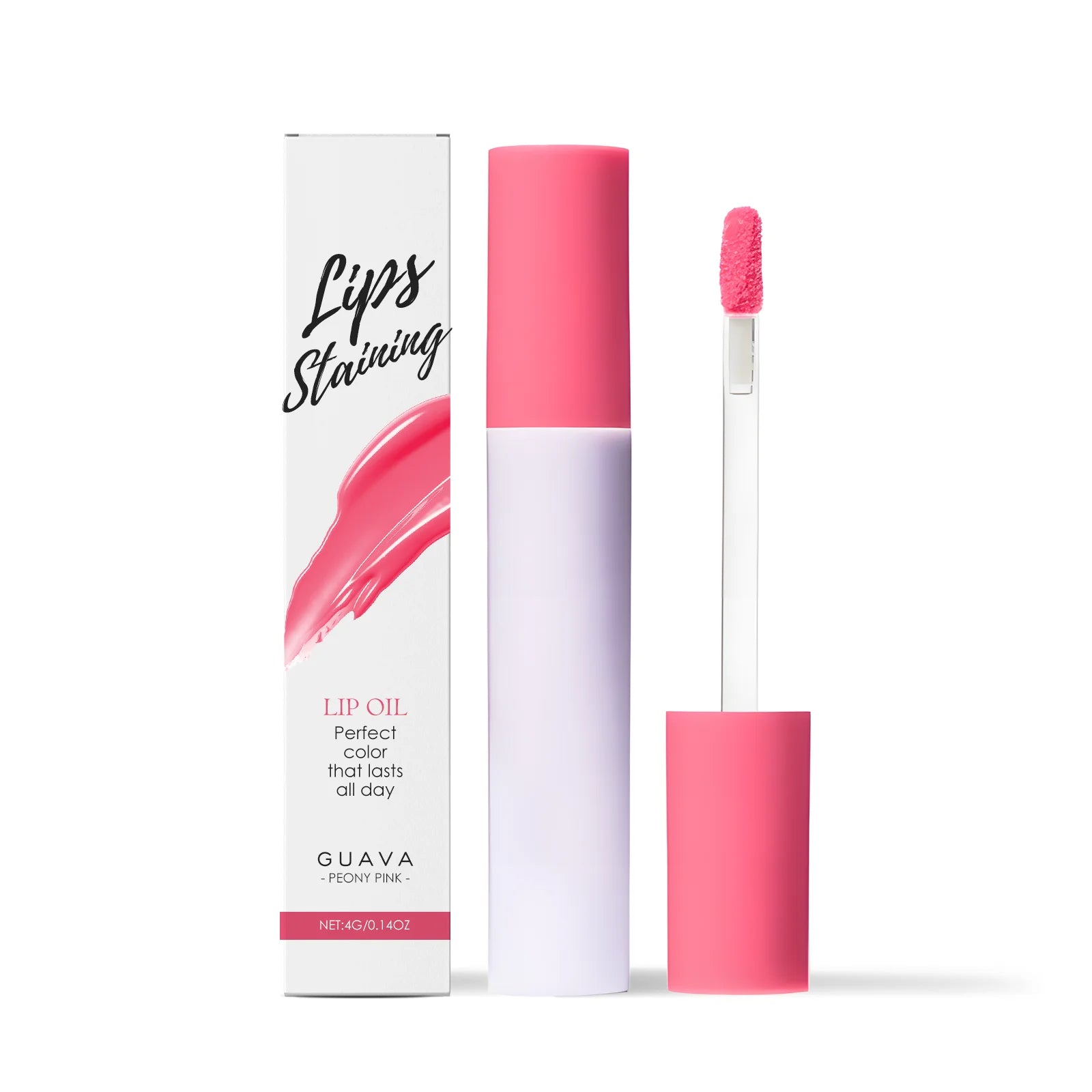 Lips Staining Mirror Lip Oil Gloss Long-Lasting Moisturizing Waterproof Non-stick Cup Makeup Lip Cosmetics Sexy Lips Plumper Qme GUAVA