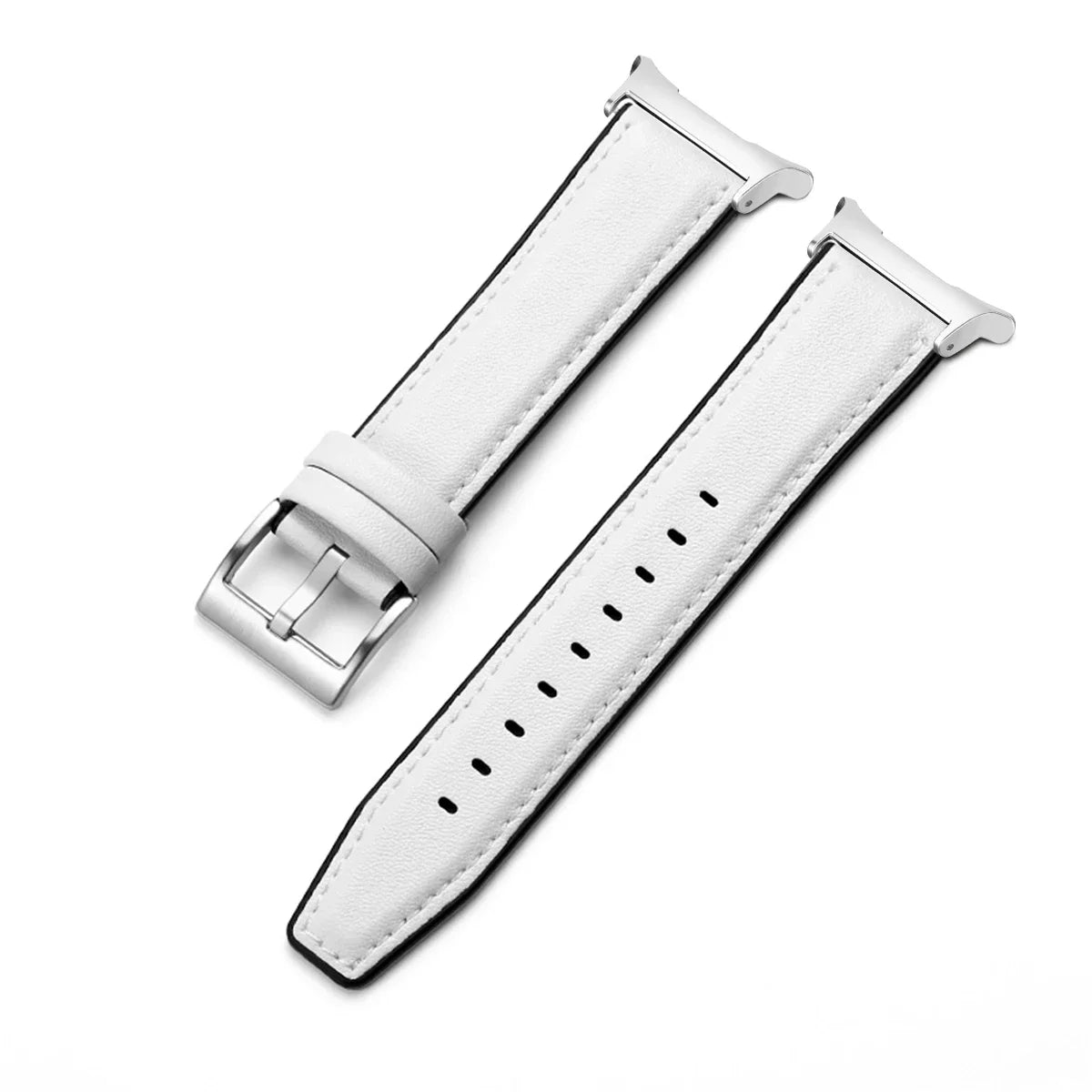 Leather Silicone Hybrid strap for Samsung Galaxy Watch 7 Ultra Smartwatch Band for Galaxy Watch Ultra 47mm Bracelet Belt strap Qme WS Galaxy 7 Ultra 47mm