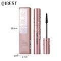 QIBEST New Silk Fiber Black Mascara Waterproof Long Lasting Extension Eyelashes Lengthening Curling Mascara Black Eyelash Makeup Qme Black Mascara China Mainland