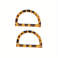 Bag Decorative Handbag Handles Wallet, Wrist Handle, Suitable for DIY Bags and Wallet Making (Semicircular, Circular Qme D-shaped 2pcs