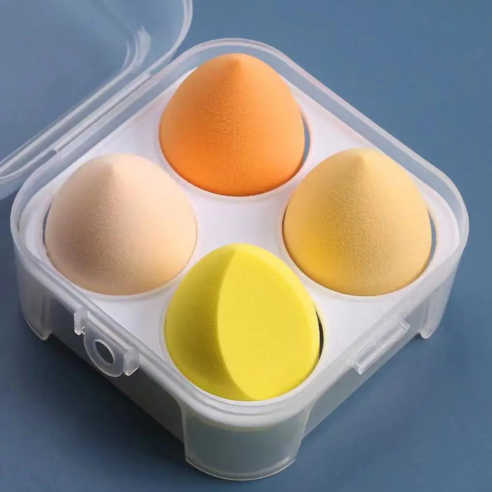 4pcs/set Color Mixing Beauty Egg Beauty Sponge Makeup SpongeMakeup Tools Foundation Make-up Facial Makeup Tools Makeup Qme
