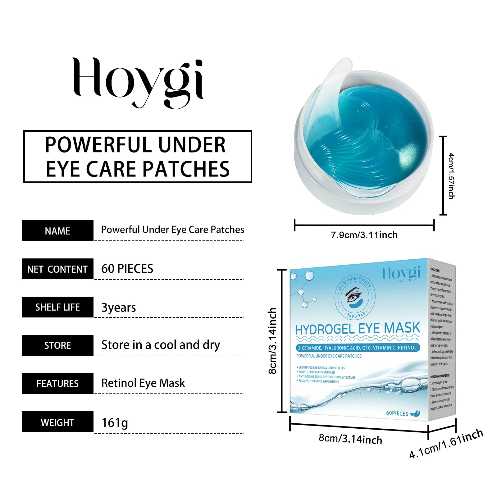 Retinol Eye Care Series Anti-Wrinkle Eye Cream Serum Stick & Patches For Dark Circles Wrinkles Firming Moisturizing Eye Care Qme Eye Patches