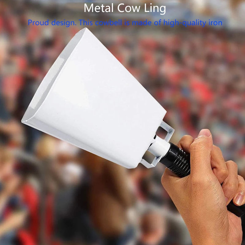 Cowbell Handle Noise Makers Sports Events Cheering Iron Cow Bells Qme