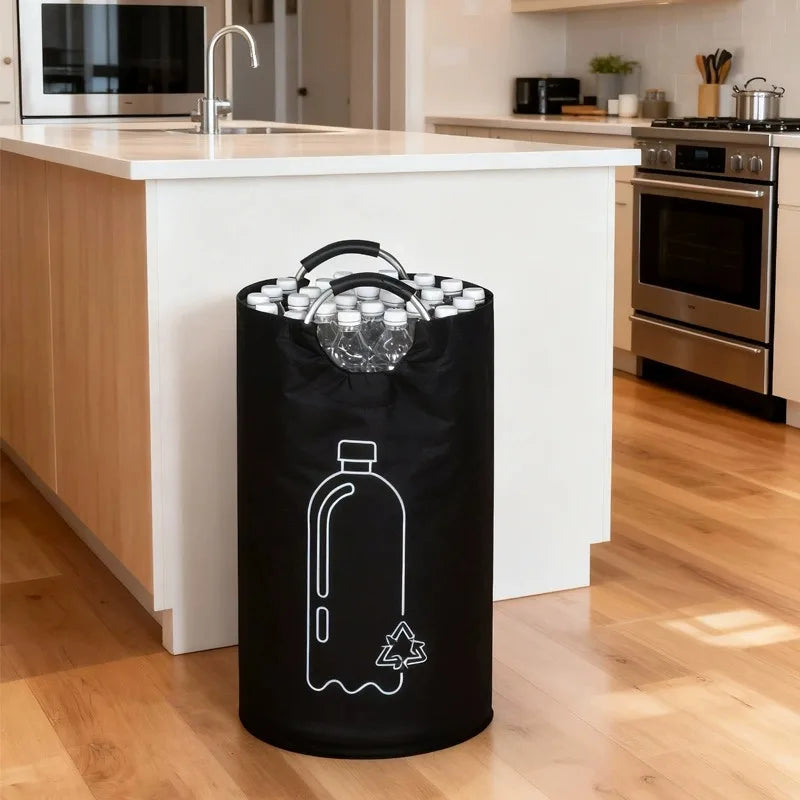 Large Capacity Empty Bottle Storage Basket Aluminum Handle Wastewater Qme