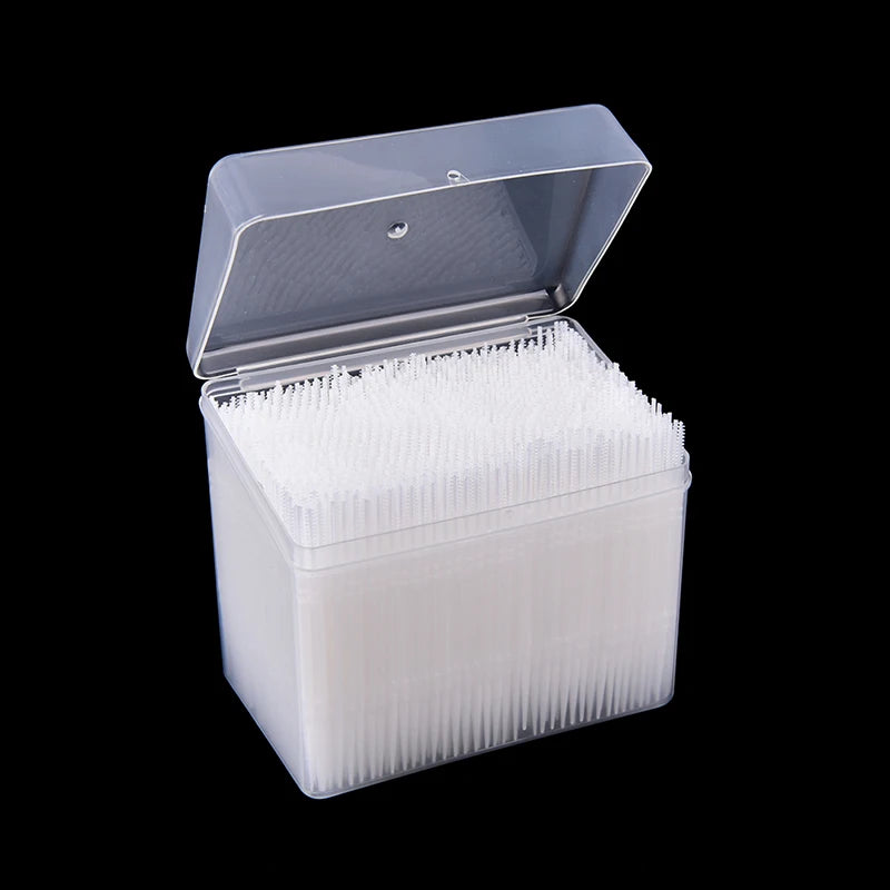 1100Pcs Plastic Dental Picks Oral Hygiene 2 Way Interdental Brush Tooth Pick. Qme Default Title