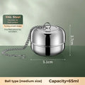 316 Stainless Steel Tea Infuser With Ultra Fine Mesh Extender Chain For Home Office Travel Brewing Loose Leaf Tea Qme A3