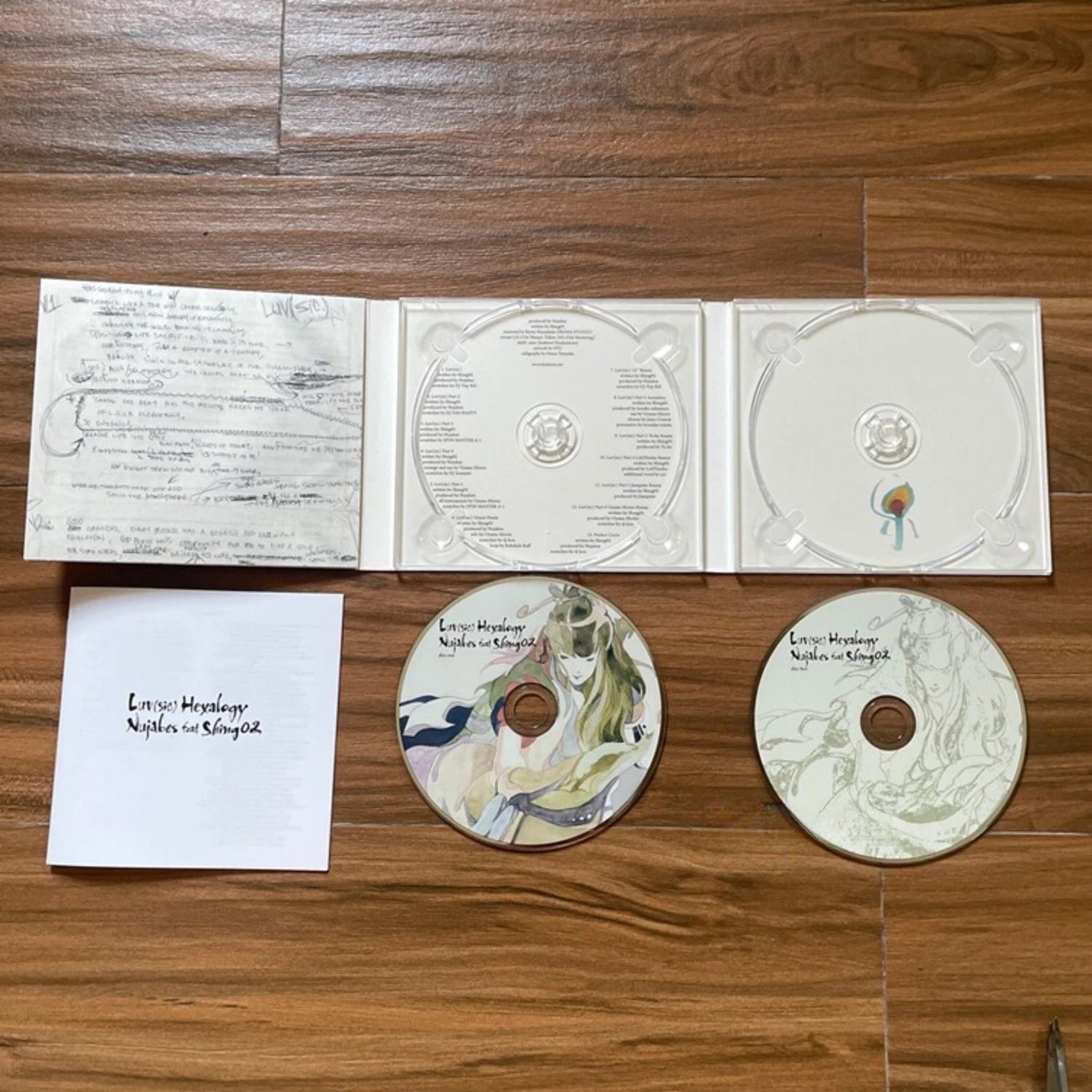 Jazz-Hip Hop Ambient Music Album Featuring Mellow Style Tracks, with Hand-Painted Art Cover Design Evoking A Relaxing Experience Qme