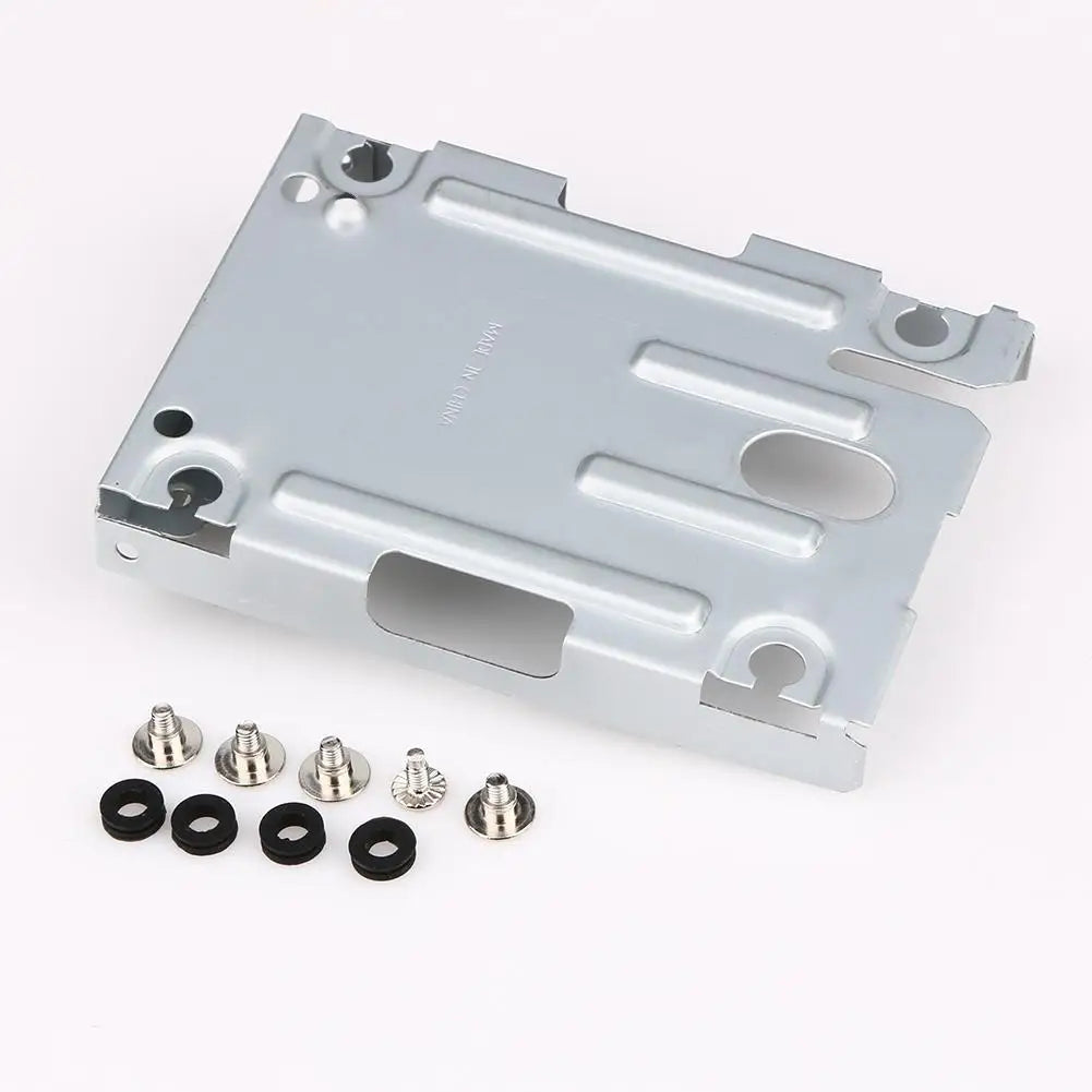 For Sony PS3 Super Slim Metal Hard Disk Drive Bays Base Tray + Screws HDD Mounting Bracket Support for Sony Playstation 3 PS3 Qme