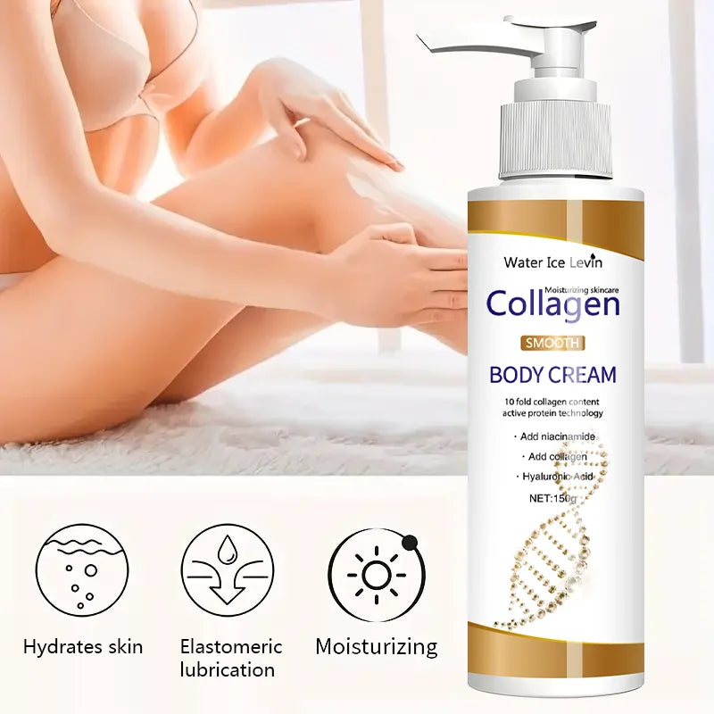 Collagen Firming Moisturizing Cream, Suitable for All Skin Types, Unisex, Makes Skin Look Smoother, Firmer, and Younger Qme