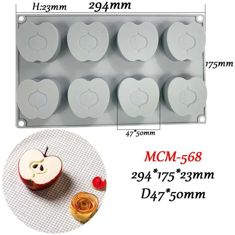 Chestnut Raspberry Peanut Mushroom Silicone Mold Fondant Cake DIY Qme MCM568
