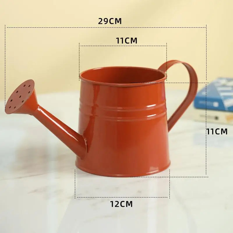 Metal Watering Can Garden Flower Kettle Mini Small Water Spraying Pot Sprinkle With Large Capacity For Kids Adult Qme A8
