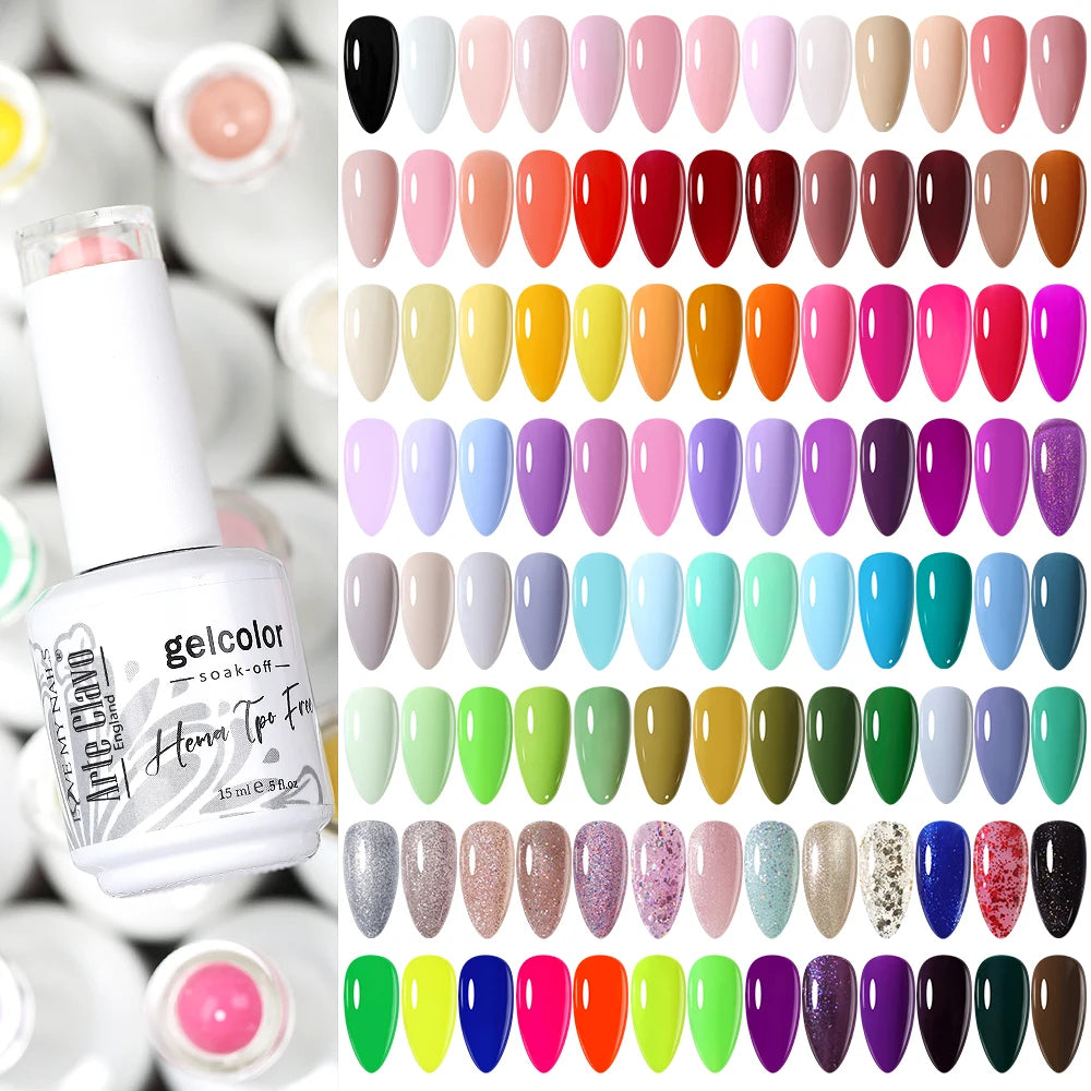 Arte Clavo Gel Nail Polish HEMA TPO Gorgeous Soak Off UV LED Semi Qme