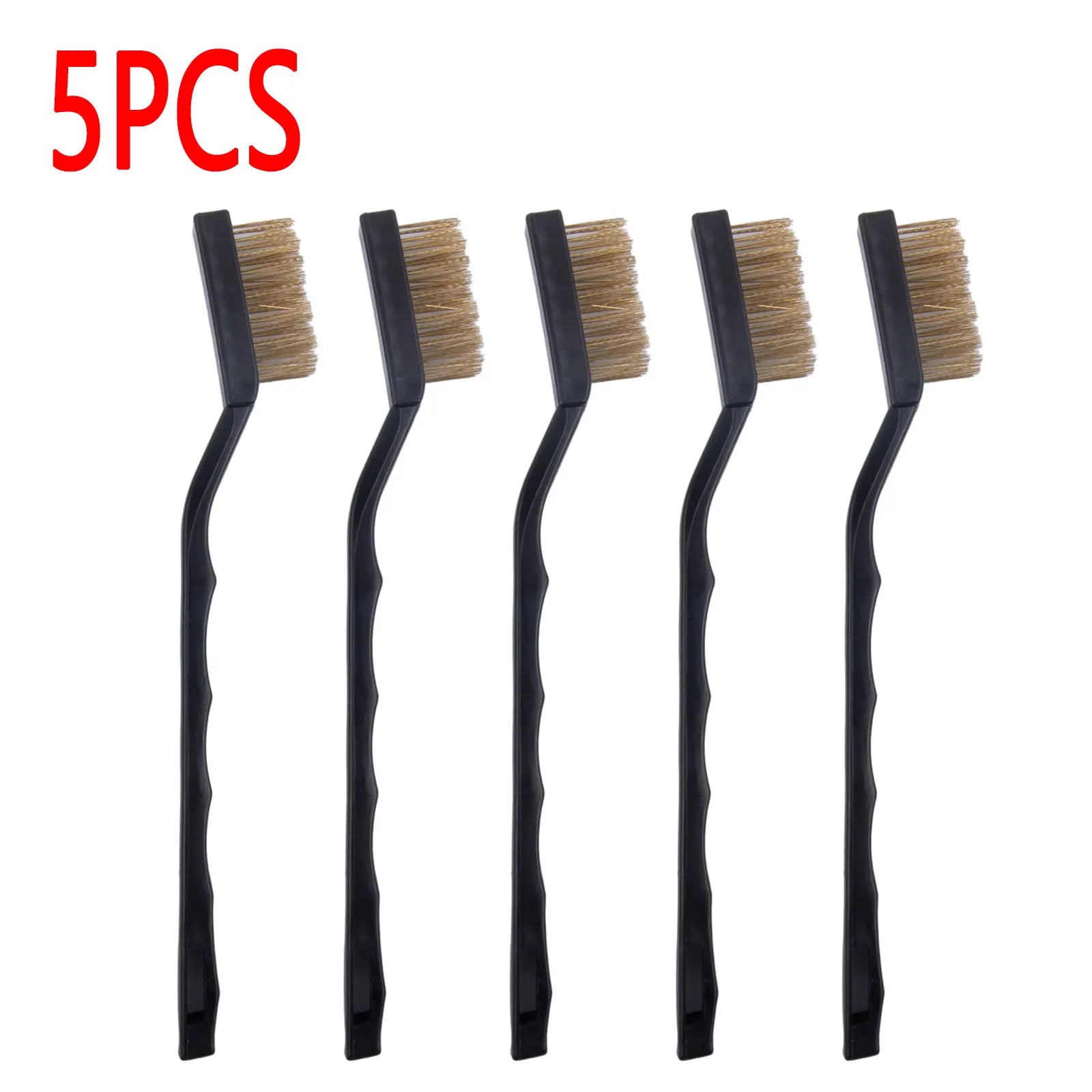 5pcs Mini Wire Brushes Brass Wire Brush DIY Cleaning Paint Rust-Remover Industrial Scrubbing Brush Cleaning Tool Qme