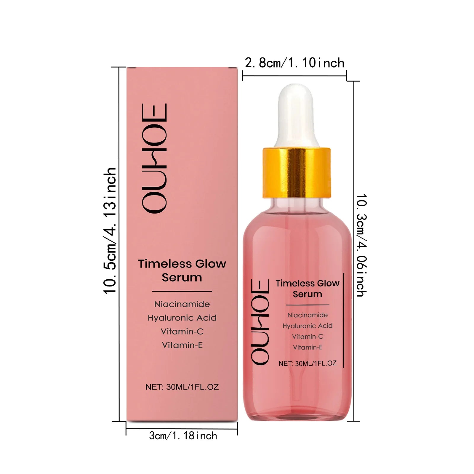 Hyaluronic Acid Firming Serum Moisturizing Fade Fine Lines Wrinkle Smoothing Even Skin Tone Brightening Facial Care Essence Qme