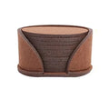10PCS Felt Coaster Set 10cm Round Anti scalding Heat Resistant Drink Mug Plate Placemats Table Protector Pad Kitchen Accessories Qme Brown