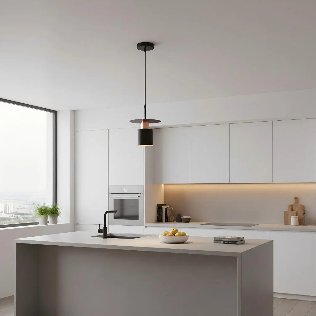 Nordic Minimalist Small Pendant Light Bedroom Bedside Corridor Study Hotel Restaurant Bar Creative Industrial Style Hanging Lamp Qme