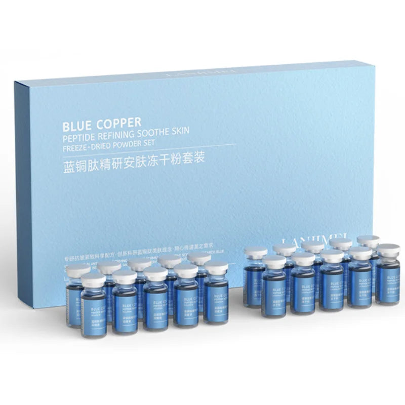 Blue Copper Peptide Freeze-dried Powder Firms Brightens Lifts Skin Qme