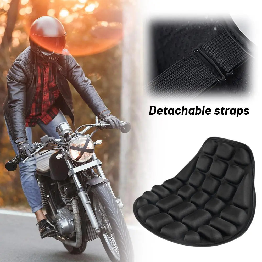HOT SALE Motorcycle Seat Cushion Black Foam Soft Comfortable Breathable Seat Covers Mats Motorcycles Electric Bike Qme